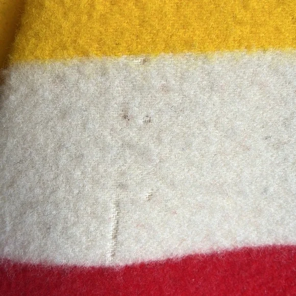 VTG Pendleton Hudson Bay Stripe Wool Blanket Coat - Picture 10 of 12